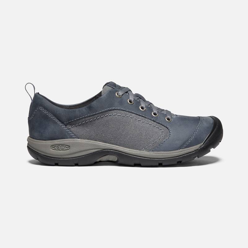 Keen Presidio II Turnschuhe Damen DE-04957 Flint Stone/Steel Grey - Keen Damenschuhe Blau